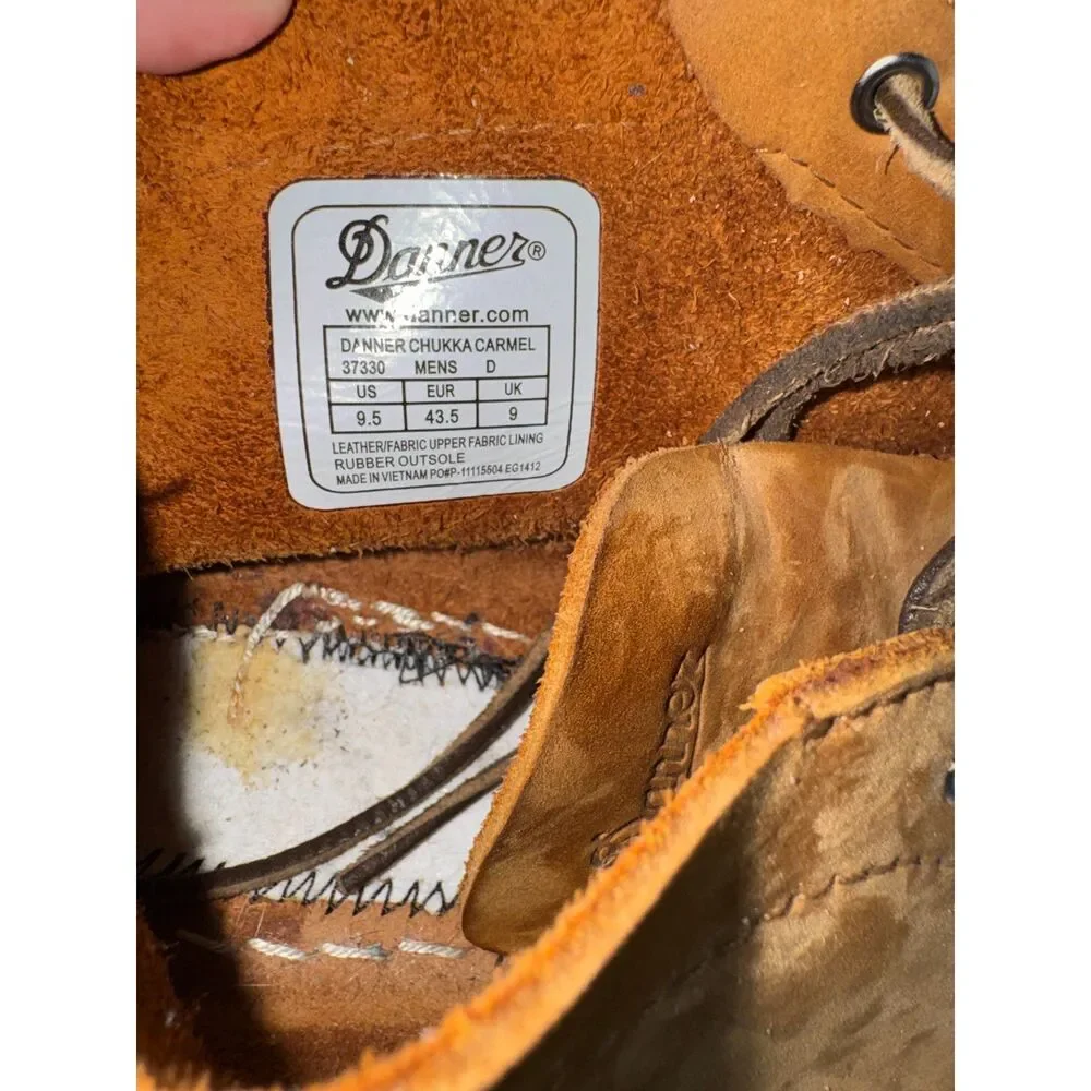 Danner‎ Chukka Boots Brown Roughout Suede Rubber Outsole Size 9.5 D